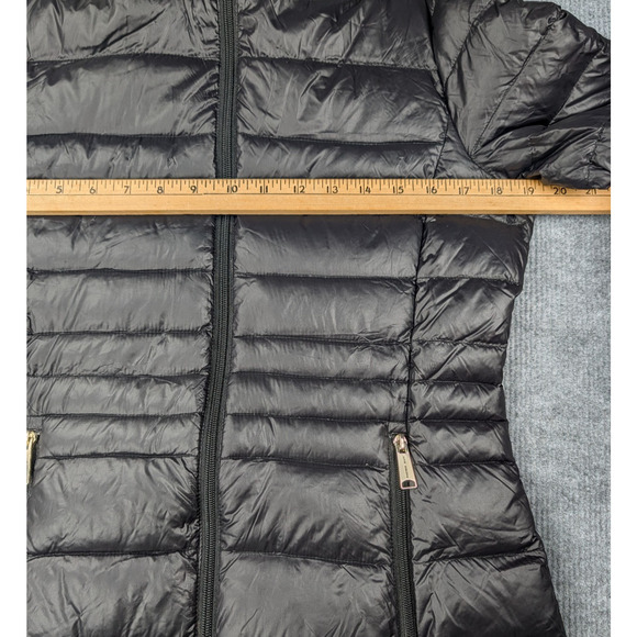 Andrew Marc Packable Down Jacket Womens Small Long Coat Lightweight Premium - Picture 4 of 8